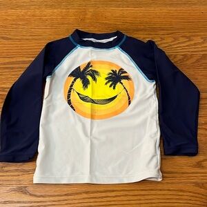 Appaman Boy’s White And Navy Swim Top Size 4T